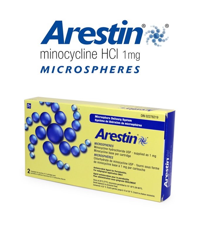 Arestin Antibiotic therapy system
