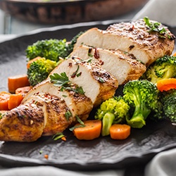 Chicken breast with vegetables