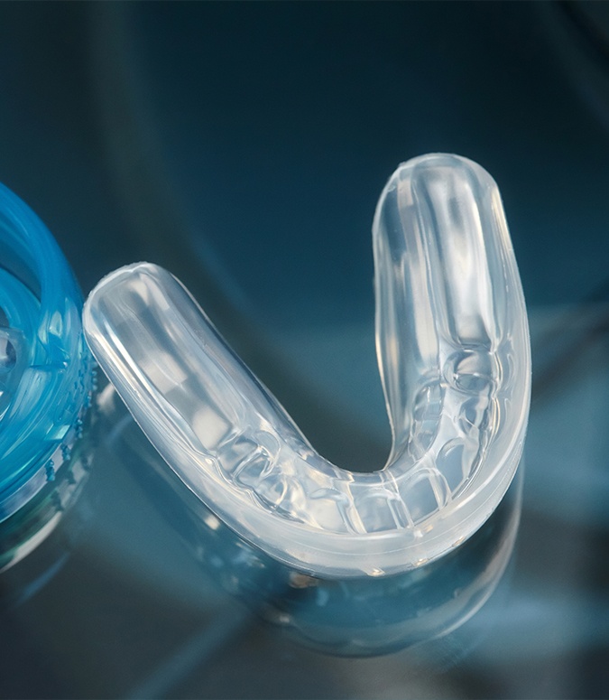 Occlusal splint used to treat T M J dysfunction